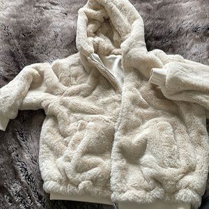 NWOT Zara faux fur bomber jacket